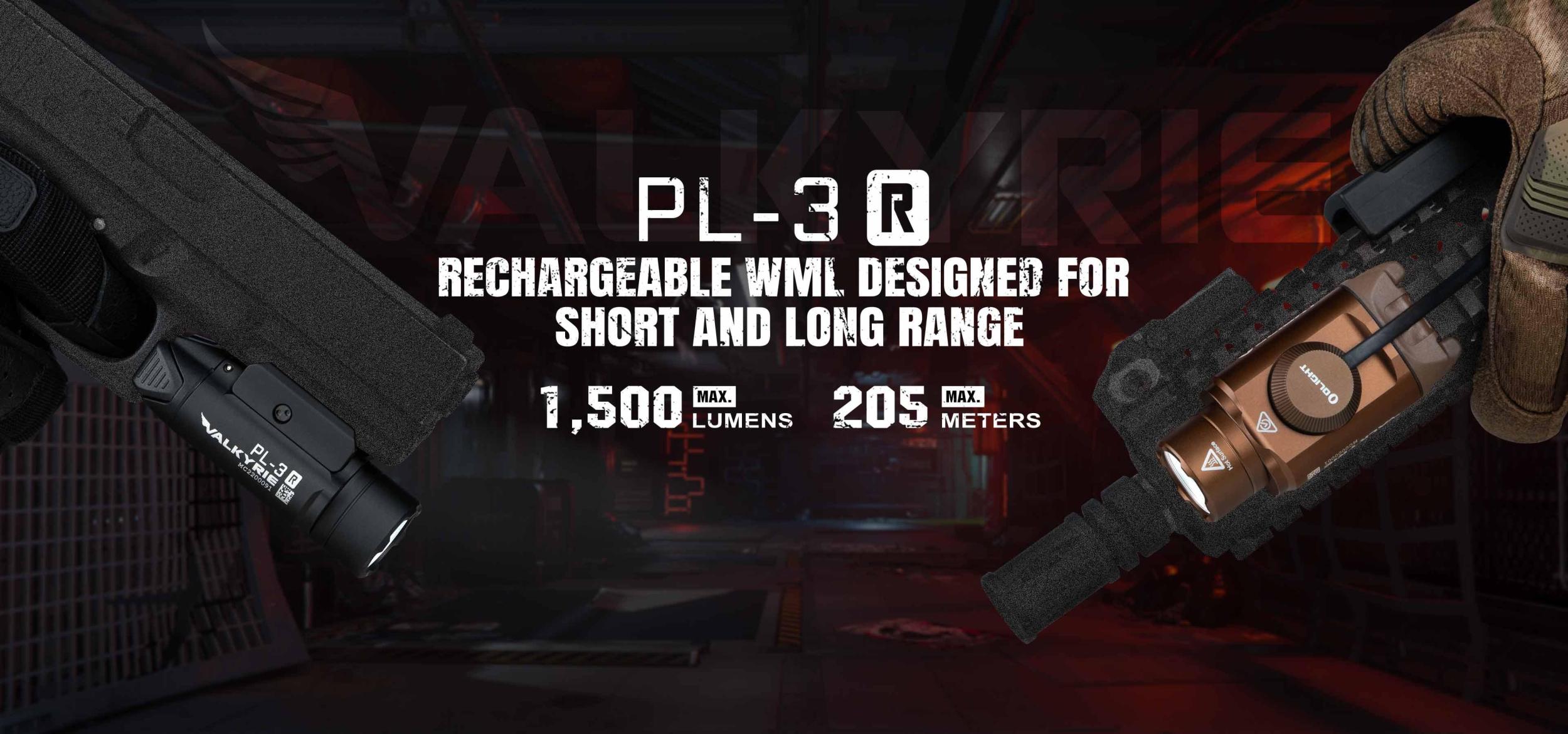 OLIGHT ПОДЦЕВЕН ФЕНЕР PL-3 R  VALKYRIE 1500LM