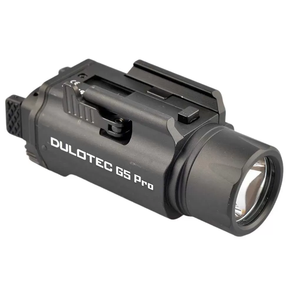 Фенер пистолет + зелен лазер Dulotec G5 Pro акумулаторен 1300Lum