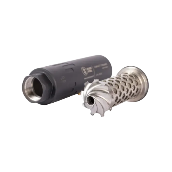 Супресор SILENTSTEEL Compact Streamer Flow кал.7,62 MT15x1 алуминиев черен