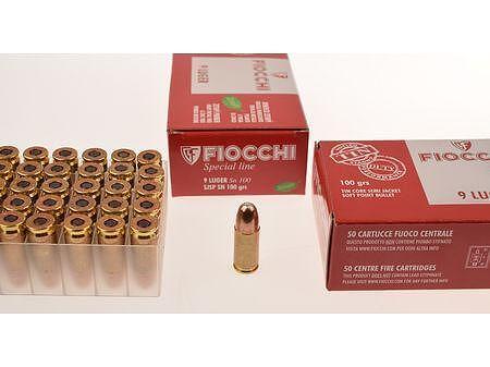 Патрони Fiocchi TIN - кал. 9x19,  100 gr